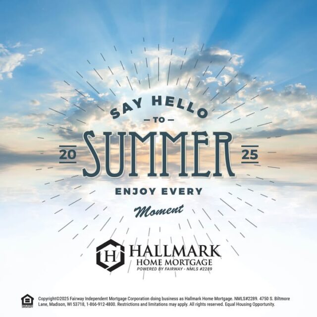☀️ Welcome to Summer! ☀️
Longer days, warmer nights, and the perfect time to make moves—whether that’s in the housing market or just to your favorite patio spot. Let’s make this season unforgettable! 🏡 #HHM #YourCommunityLender #HallmarkHomeMortgage #eHome #hhmtv